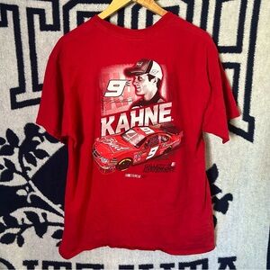 Kasey Kahne Nascar Racing Shirt Large Budweiser Daytona 500 Double Sided 2008